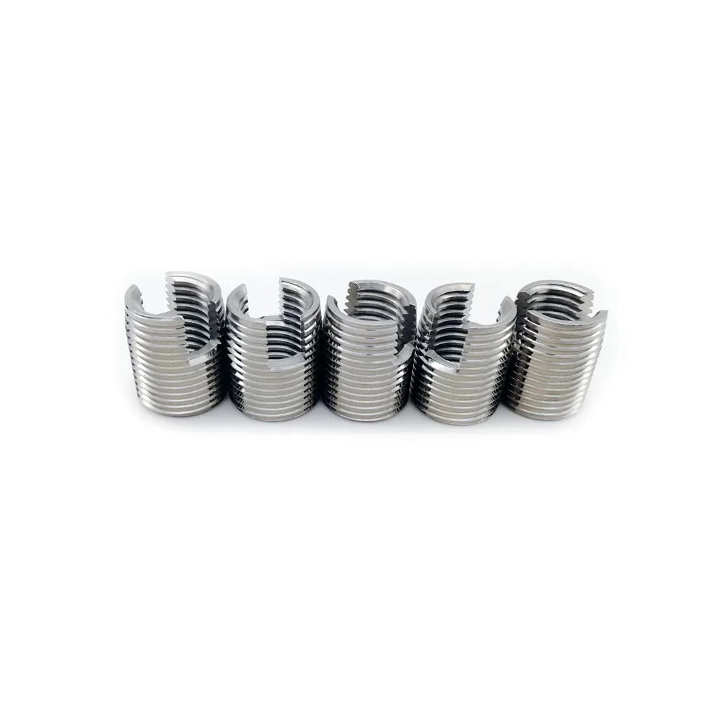 Self-Tapping Inserts M2 M2.5 M3 M4 M5 M6 M8 M10 M12 threaded insert Metal thread repair kit Stainless Steel helicoil rosca