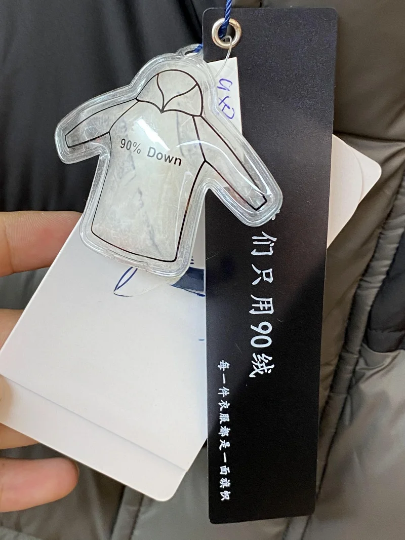 Casaco masculino de inverno com gola quente Jaet Thi, casaco de fibra de poliéster para uso diário, tecido de nylon