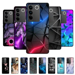 For Vivo V27 Pro Case V2230 Soft Silicone Cover Black Bumper TPU For Vivo V27 / V 27 Pro Phone Cases for Vivo V27Pro Back Covers