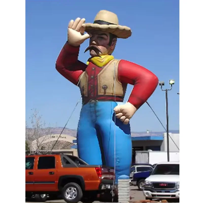 Inflatable dolls with blowers, large event decoration props for outdoor farm squares
