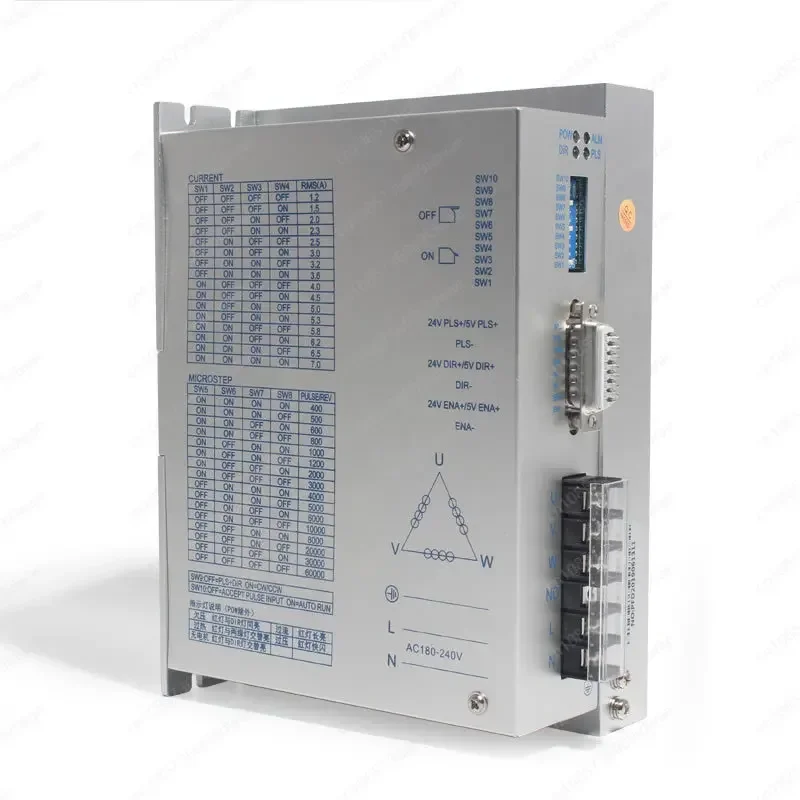 

3-фазный драйвер шагового двигателя HB3722S2 для шагового двигателя 110 130 220 В 7 А, для упаковочных машин и контроллеров с ЧПУ