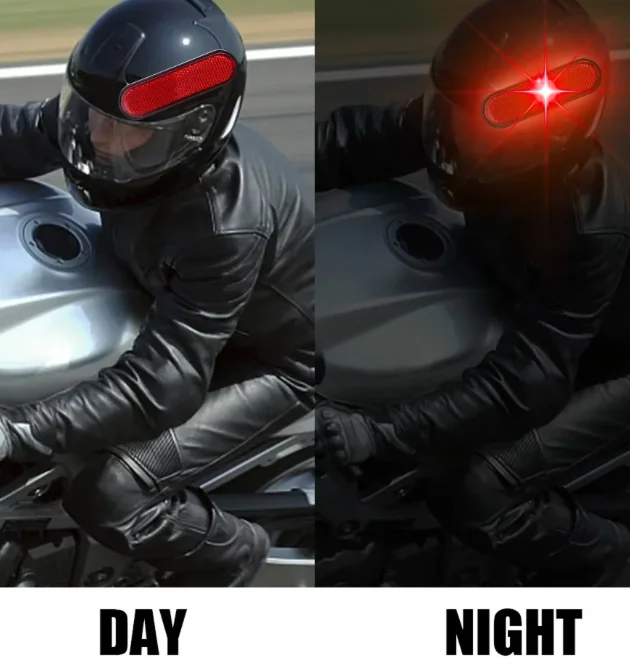 Universelle selbstklebende Reflektor-Warnstreifen für Motorräder und Fahrräder, Warnstreifen für vorne und hinten, Zubehör für Outdoor-Radfahren – Detail 1
