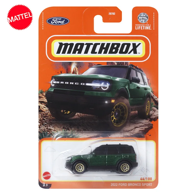 

Original Mattel Matchbox Car 1/64 Diecast City Hero 2022 Ford Bronco Sport Vehicle Model Toys for Boys Collection Birthday Gift