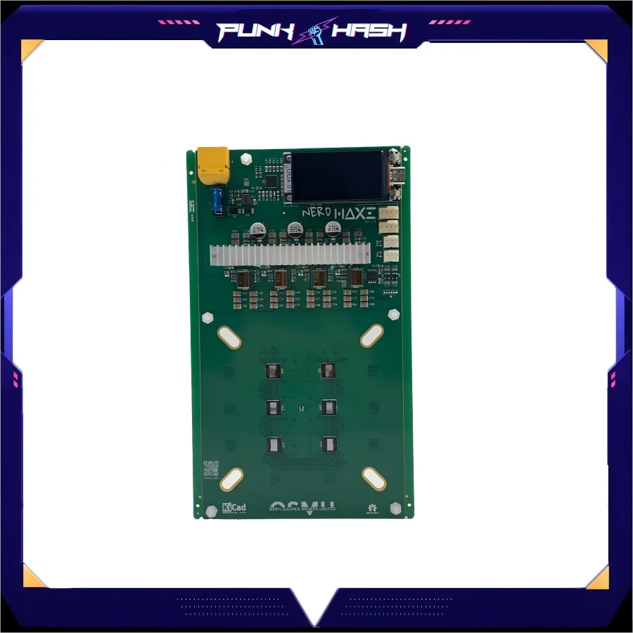 NerdHAXE+ 7.2TH/S Bitaxe NerdQaxe++ BTC  Solo Miner 7.2TH/S  6XBM1370 ASIC Chip Open Source Bitcoin Crypto Miner Silent Miner