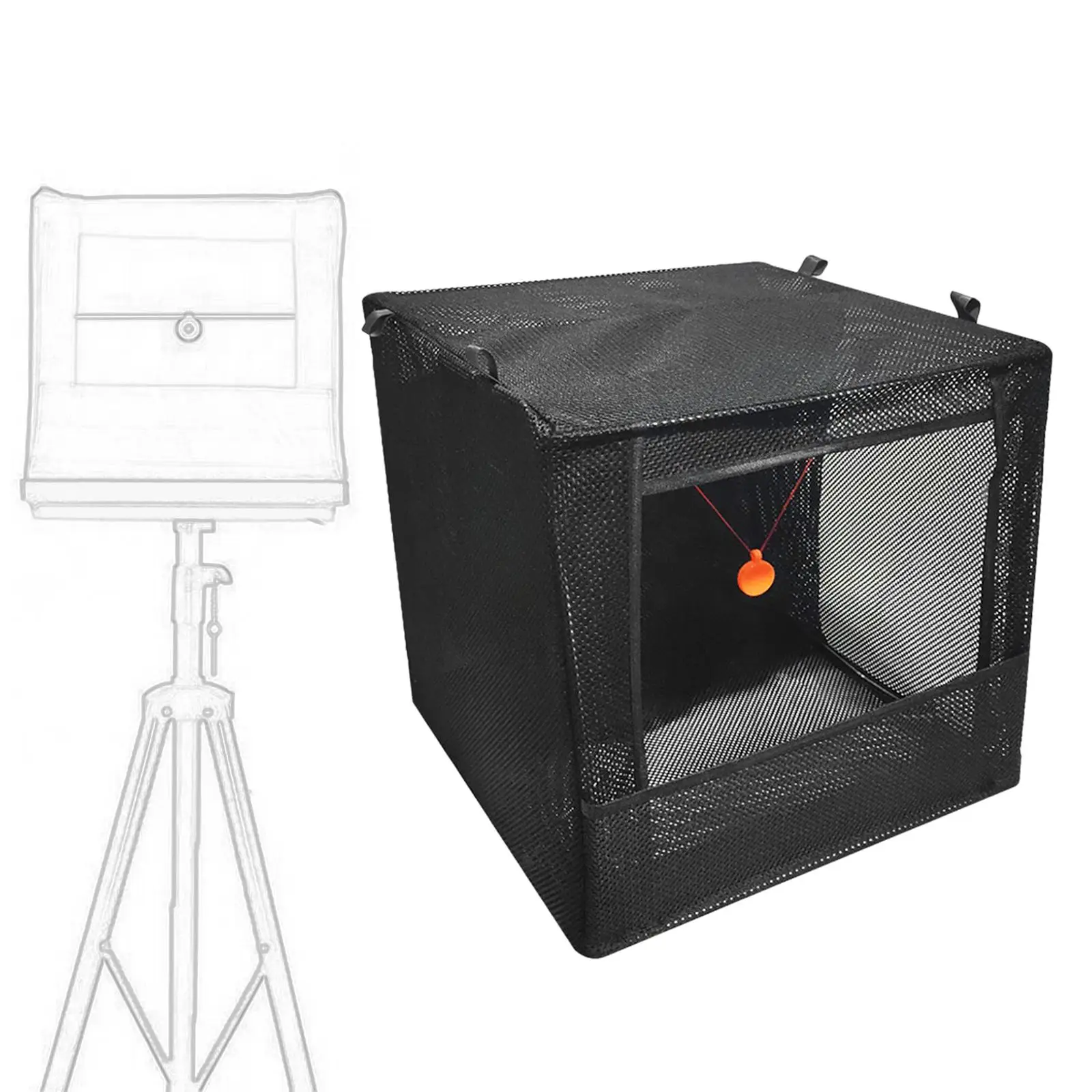 Target Catcher Box Catcher Silence Foldable 40x40cm Buffer Cloth Soundproof Box Recycle Case for Indoor Outdoor