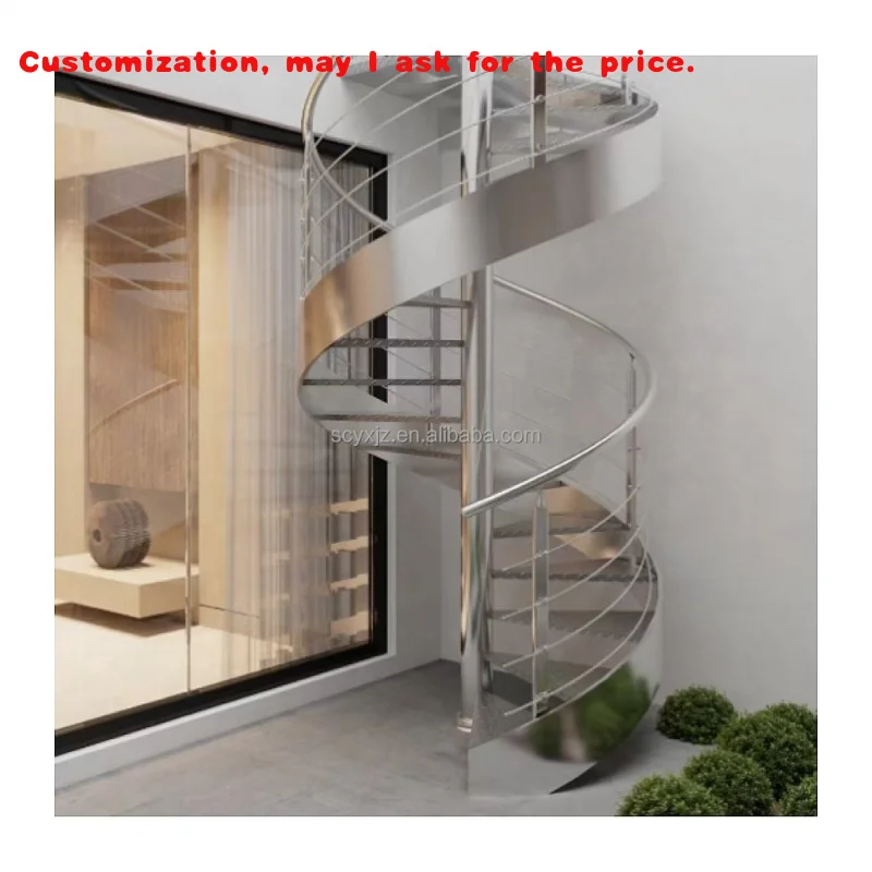 

custom.China Factory Modern Custom Stainless Steel 304 Staircase Railing Designs Treads Straight Staircase Warehouse & Hotel