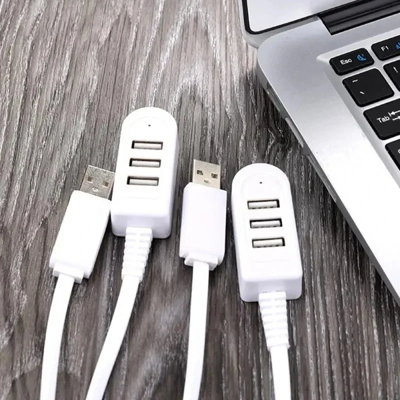 1-4pc One For Three Brand 3-Port Multi-USB Hub 5V Splitter, Charger Extension Cable External Extension Cable USB3.0 Splitter Hub