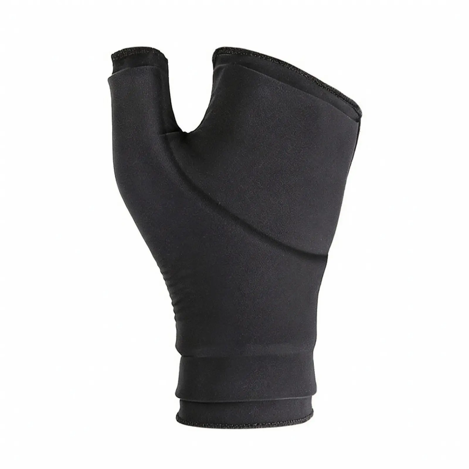 Fingerless Glove with Gel | 3D Shaped Close Fit, One-Size-universal, Gel Wrist Wrap, for Recovery