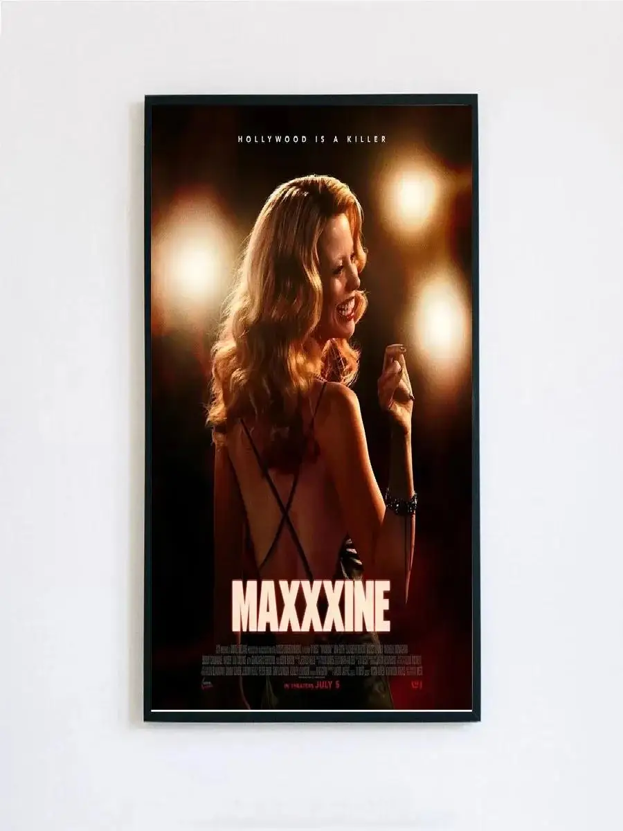 Maxxxine Horror  Movie Art Canvas Wall Art Picture  Living Room  Kitchen Home Decoration  Modern Film Poster Prints