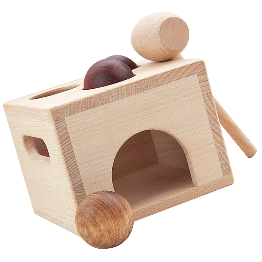 

1 set 1 Set Of Wooden Knocking Balls For Kids Hand-Eye Coordination Educational Playset Baby Cognition Hammer Interactive Kids