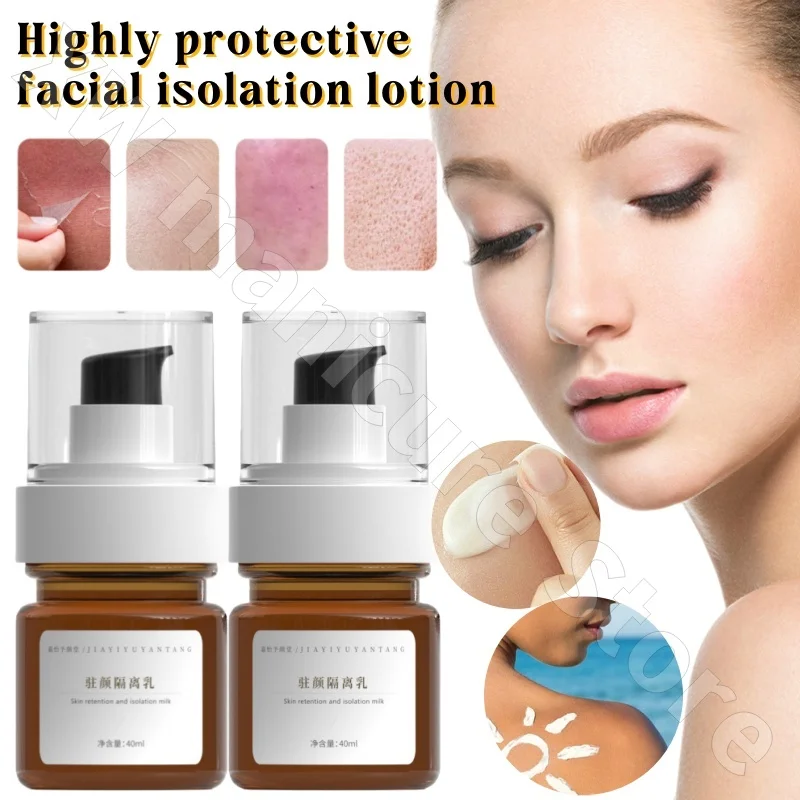 No-makeup Isolation Cream Before Makeup Brightening Skin Tone Hydrating Moisturizing Concealer Anti-UV and Sunscreen 40ml
