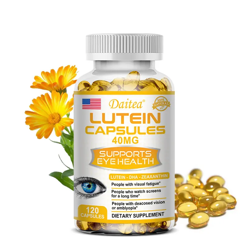 

Daitea Lutein Supplement 40 Mg - Zeaxanthin, Antioxidant, Eye Health, Blue Light Protection, 120 Capsules