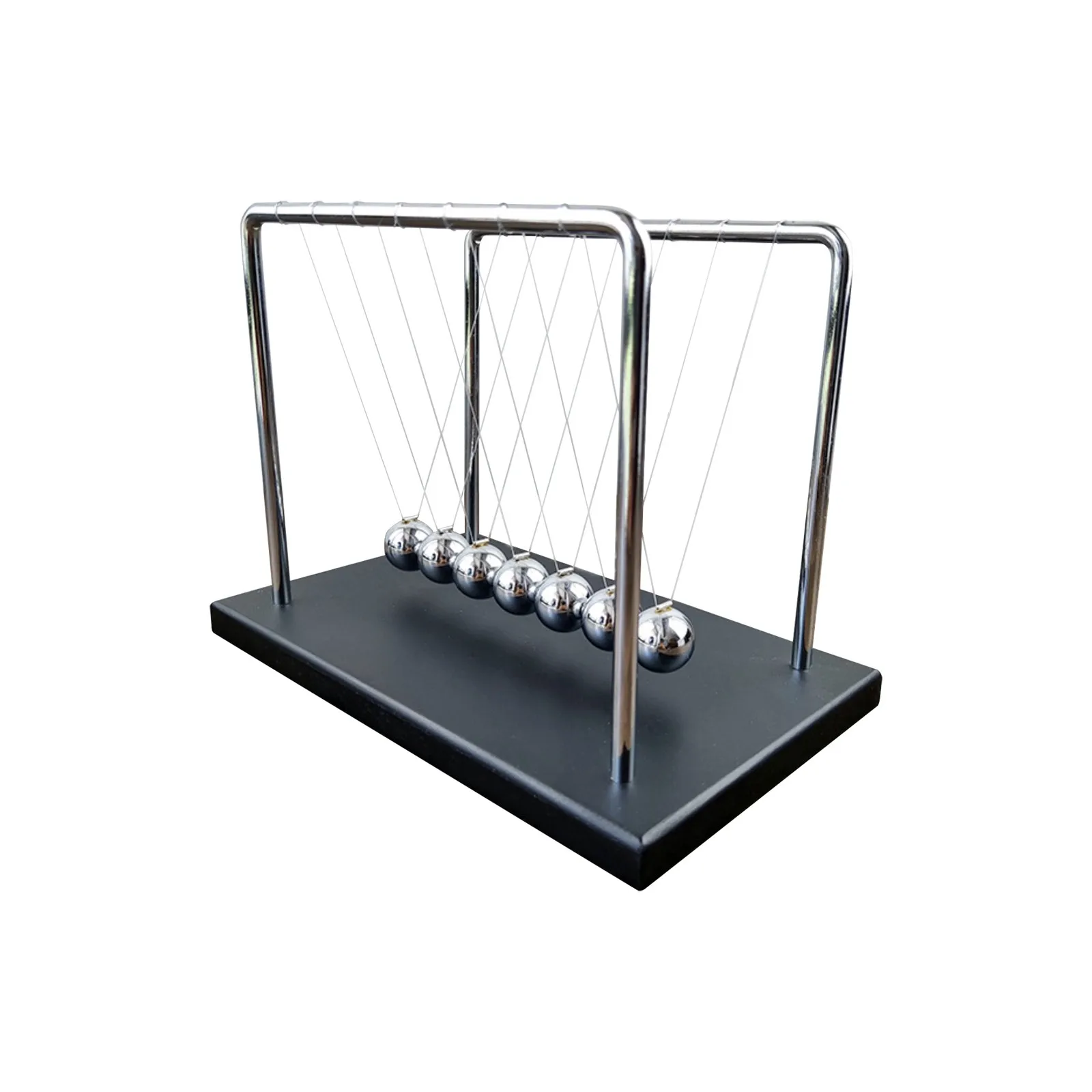 7 Balls Mechanic Curve Newton Pendulum Ball Metal Newton's Cradle Kids Enlightenment Gifts Stress Relief Desk Ornaments Decor view 2