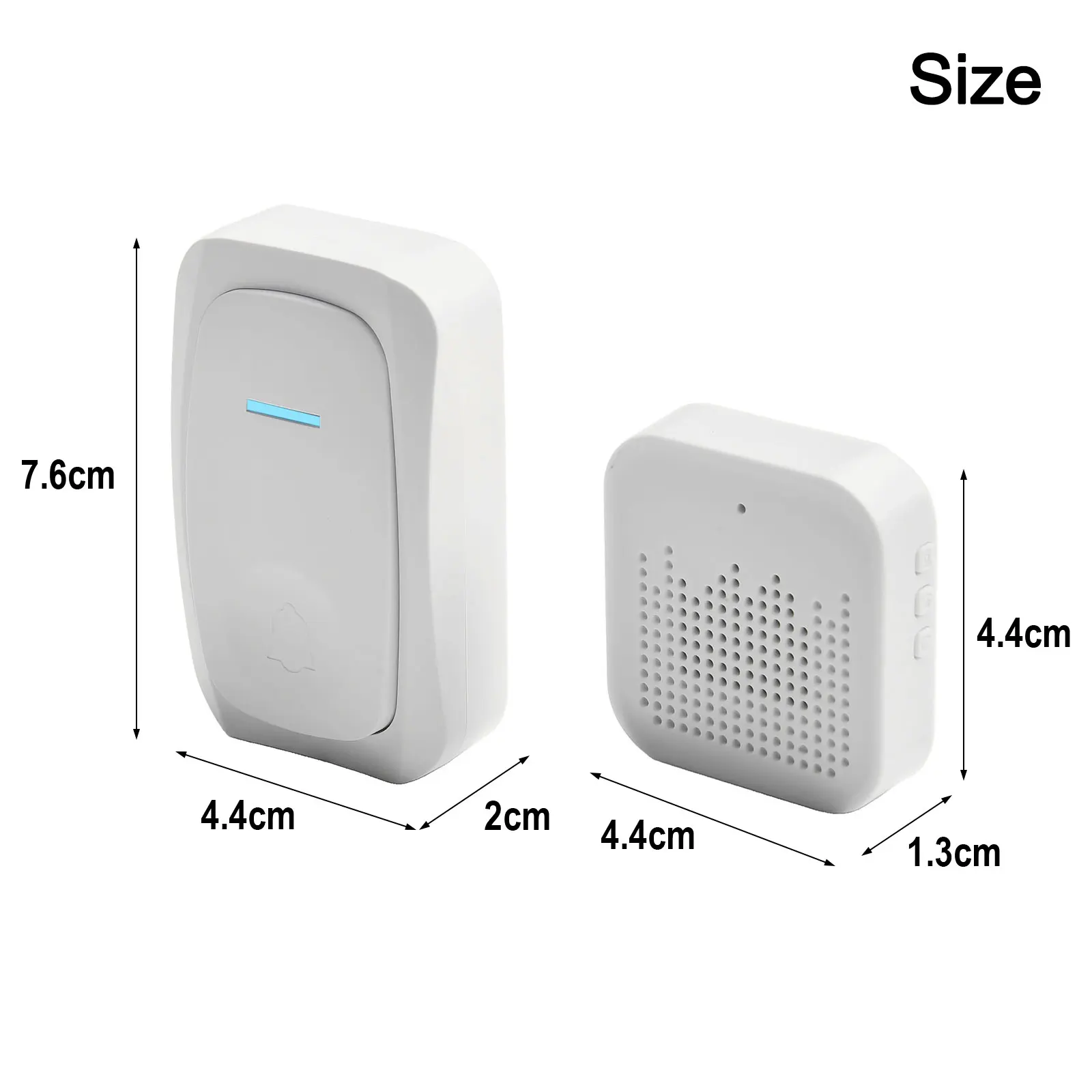 Elderly Care High Volume Doorbell 32 Ringtones Doorbell USB Plug-in Use 32 Different Tunes ABS Plastic Material