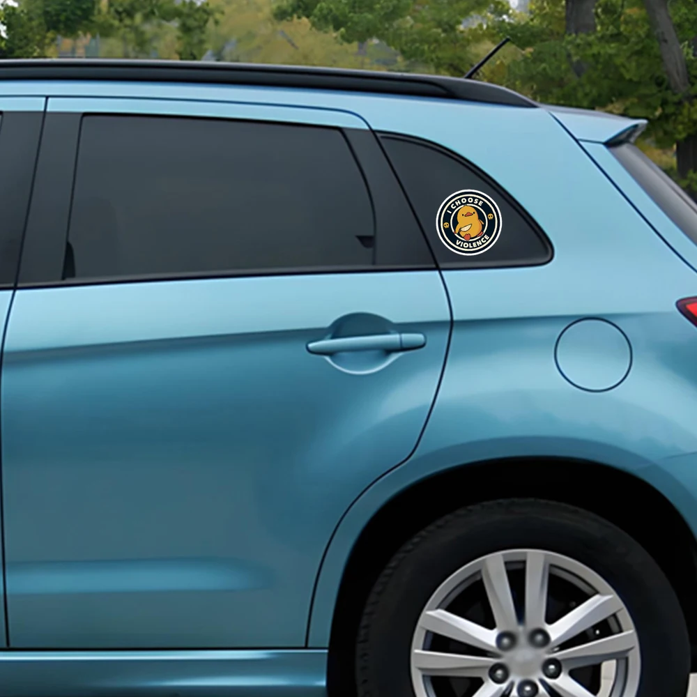 أختر العنف مضحك بطة من توبي فونسيكا ملصق لأجهزة الكمبيوتر المحمول ديكور غرفة نوم سيارة لطيف الكرتون الفن المألوف حقيبة عامة #5