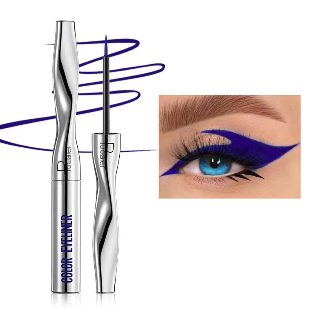 24 Farben bunte flüssige Eyeliner Bleistift wasserdicht blühende langlebige Liner Werkzeuge Kosmetik Auge schnell trocknen blau rosa pe p5k6