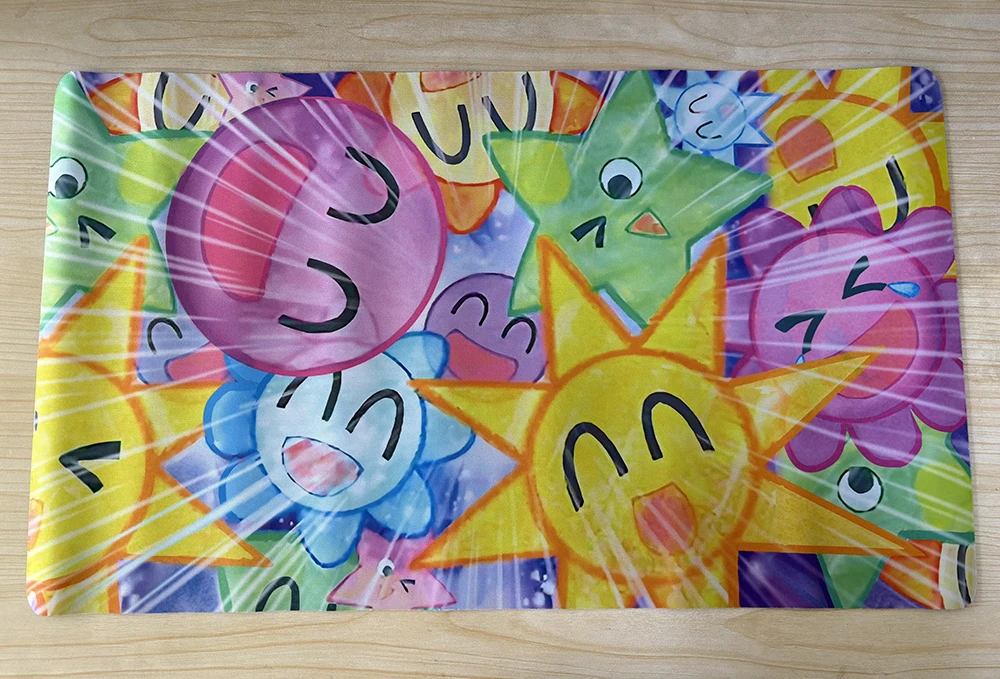 

YuGiOh Smile World Playmat TCG CCG Mat Board Game Duel Pad Trading Card Game Mat Anti-slip Rubber Gaming Mouse Pad Free Bag
