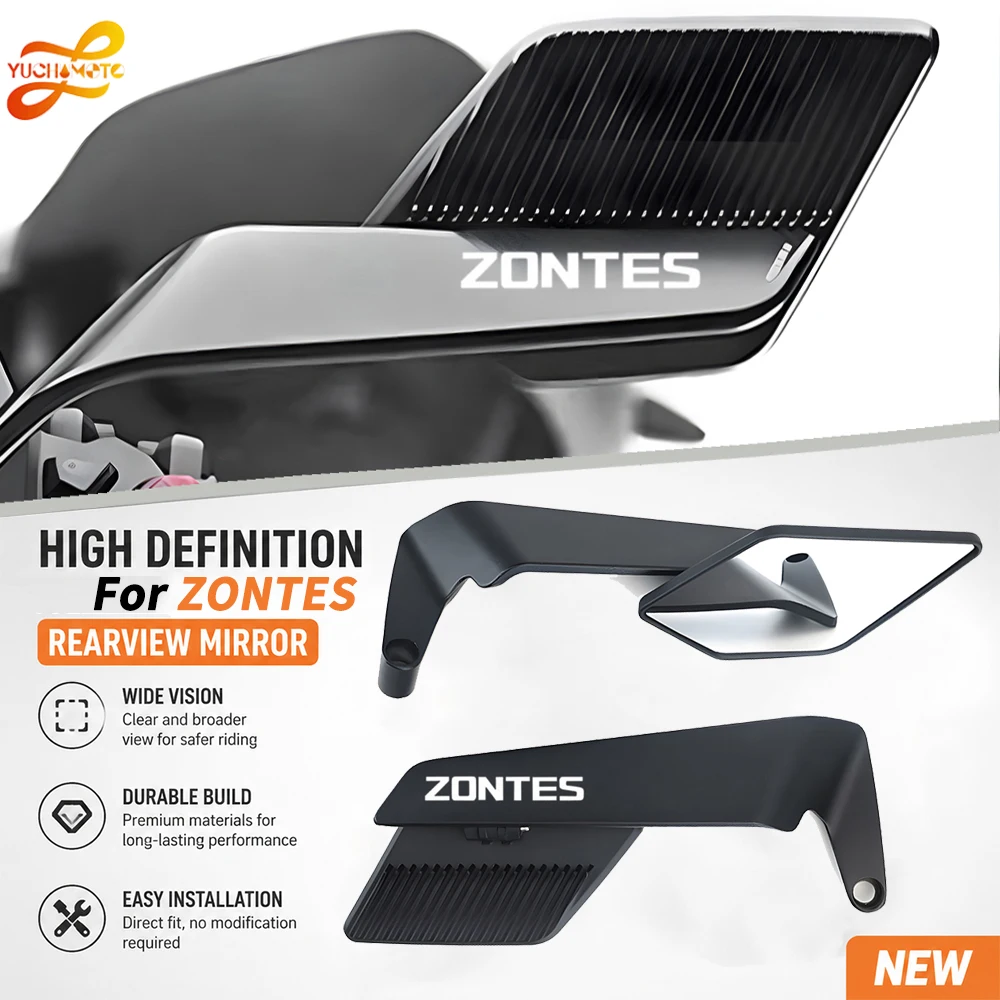 Für ZONTES G1 125 ZT125 G1 ZT125U ZT 125 U ZT 310R 310X ZT310R 310M Universell Einstellbare Rückspiegel Seitenspiegel