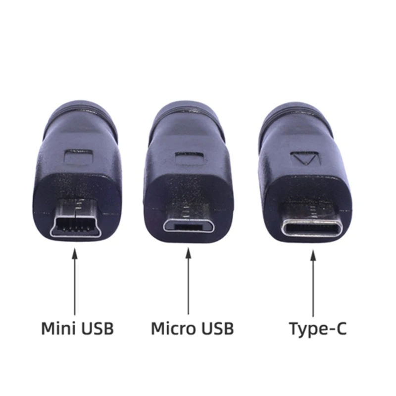 전문 전원 어댑터, 암-수 컨버터 어댑터, DC5521-미니 USB, 마이크로 USB, C타입 커넥터, DC5.5 x 2.1mm