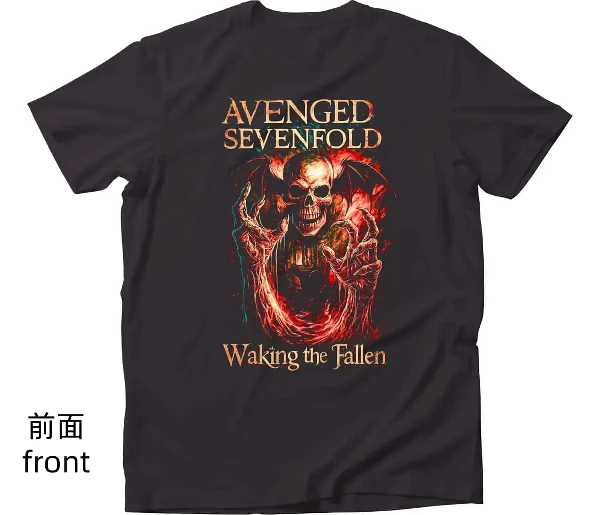 2026 Summer Avenged Sevenfold Rock Style Dark Metal Band Death Reaper Sickle T-shirt Men Women Cotton T-shirt Street Wear Y2K