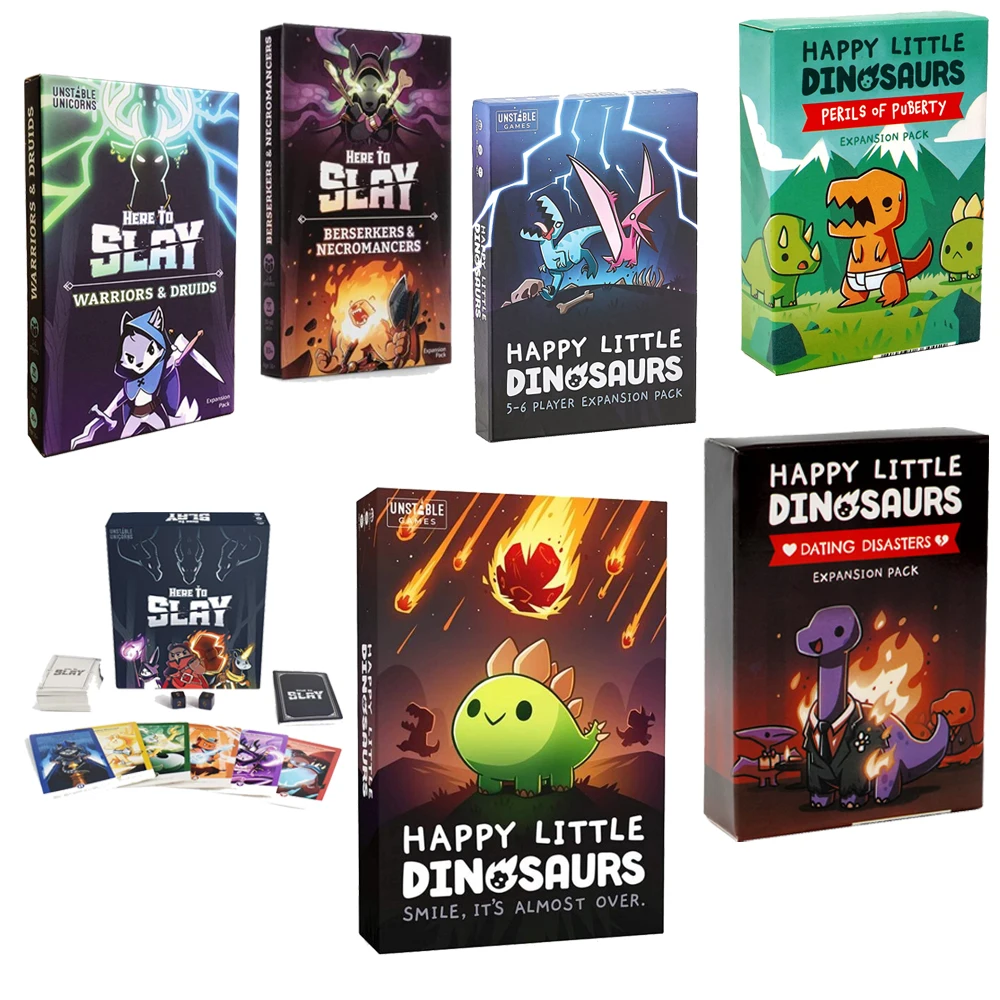 Happy Little Dinosaurs board games here to slay 2-8 friends Party games All English Chess strategy board game card