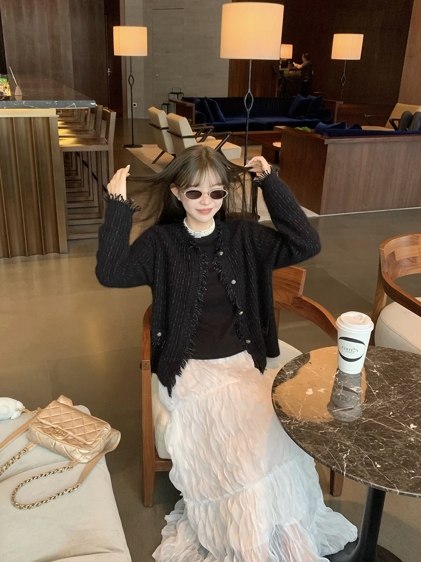 

Cheerioaban Heavy Du Tear Thin Bear Fur Jaet Casual Loose Fit ort Coat for Women Warmth Guaranteed Button Closure