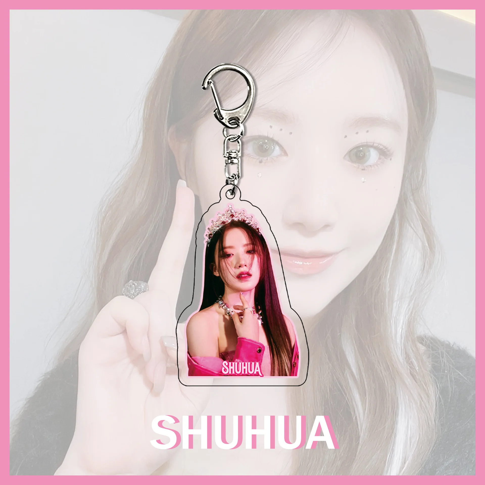 GIDLE New Album I Feel Peripheral Keychain Zhao Meiyan Song Yuqi Acrylic Pendant (G) I-DLE