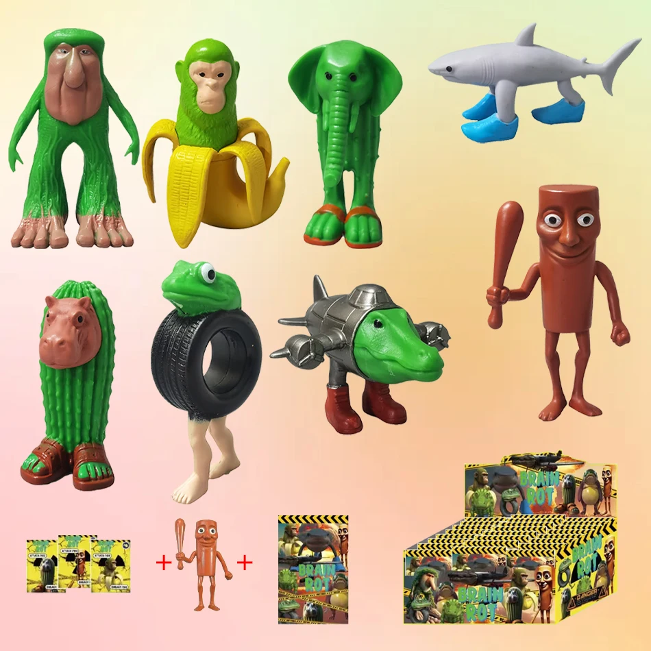 

Anime Tung Tung Sahur 8Pcs/Set Figure 24Pcs Baged Action Figurine Doll Kits Collection PVC Model Toy Children Birthday Gift