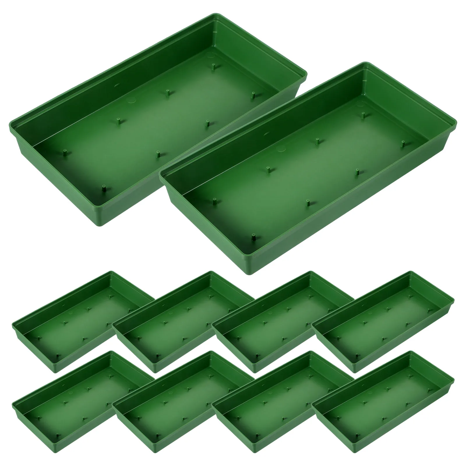 

10 Pcs Long Needle Plate Decoration Decors Floral Foam Plastic Tray Flower Mud Trays for Arrangements Board
