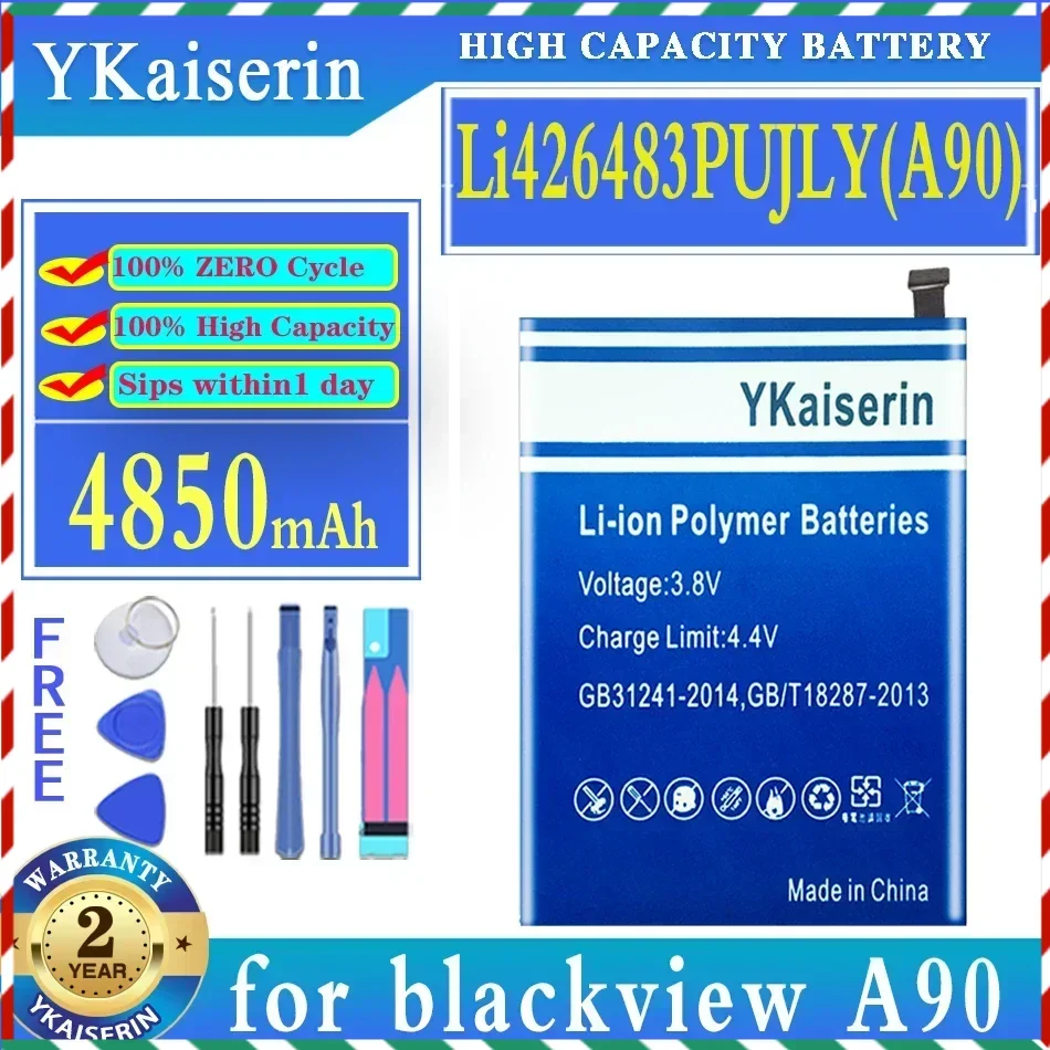 

YKaiserin 4850mAh Battery Li426483PUJLY (A90) for Blackview A90 A 90 Batteria