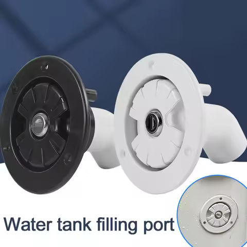 Keyed Lock RV Water Tank Fill Cap Round Gravity Inlet for Boat Camper Trailer Exterior Hatch Caravan Heavy Duty Accessories