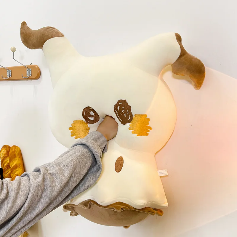 75cm 포켓몬 귀여운 미믹큐 봉제 인형 대형 사이즈 귀여운 만화 포켓몬 뮤 인형 어린이 생일 크리스마스 선물