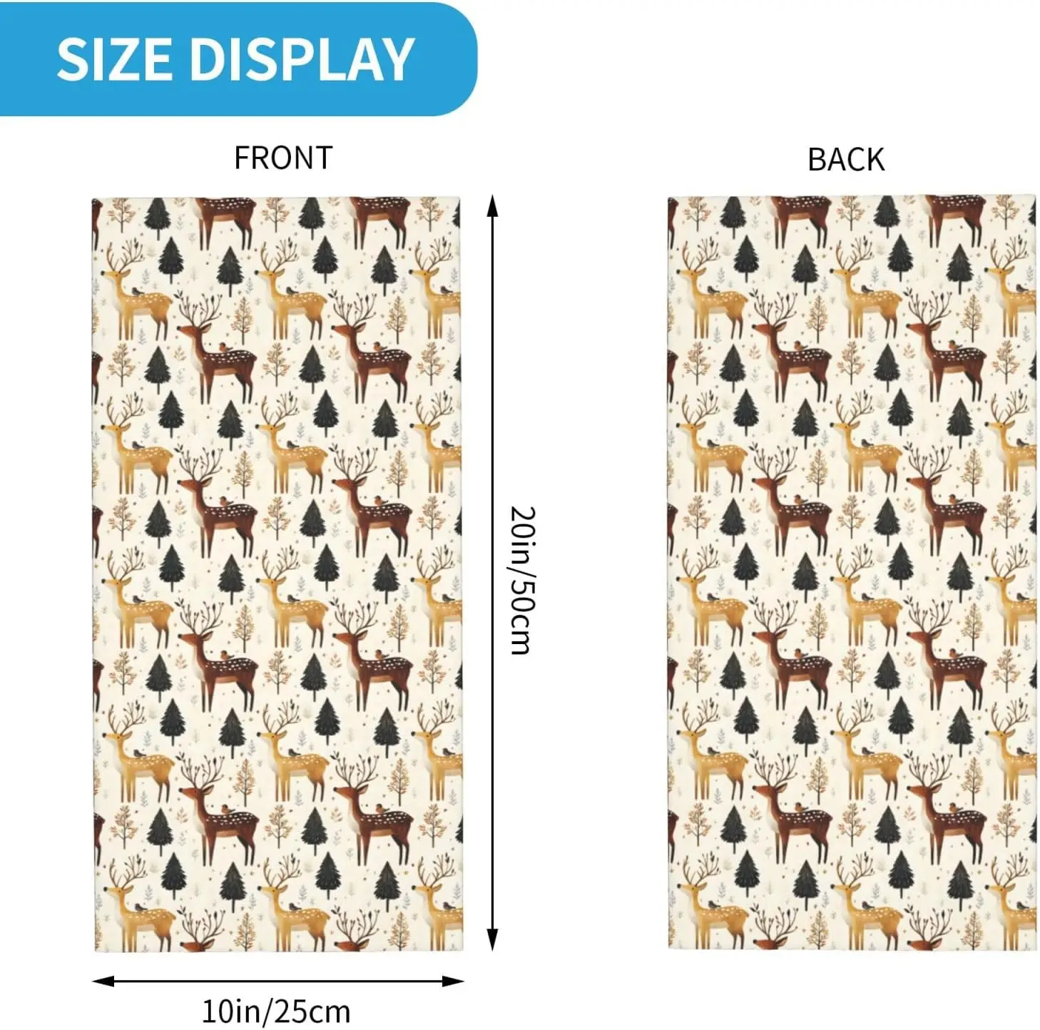 Kominiarki męskie damskie z nadrukiem leśnych zwierząt, jeleni i ptaków, bandany, balaclava, półmaska na twarz, osłona na szyję, szalik.