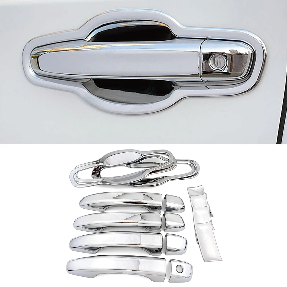 

For Honda Accord 10th Gen 2018-2021 Car Exterior Door Handle Cover Trim and Door Bowl Caps ABS Chrome Decor Sticker Cap