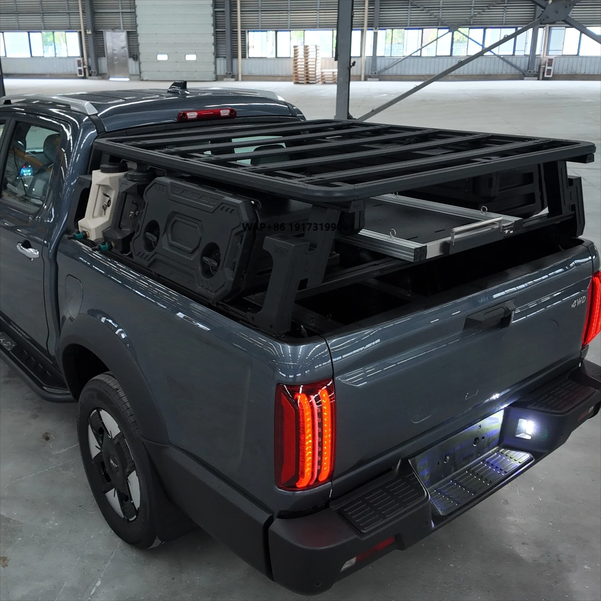 

Pickup Truck Bed Platform Expansion Aluminum Truck Roll Bar for Camping