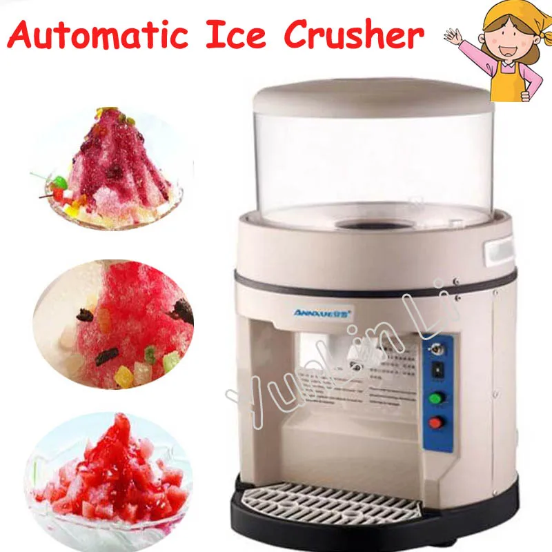 Commercial Automatic Ice Crusher High-Power Smoothies Machine 300kg Per Hour Ice Machine Snow Ice Maker