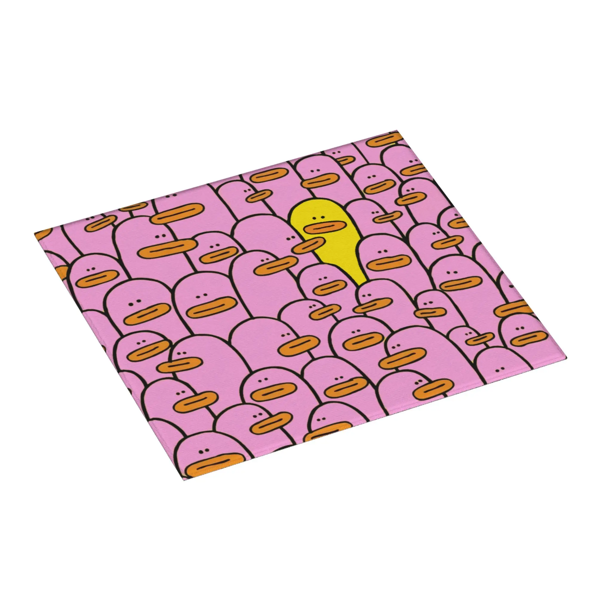 Cartoon Animal Rubber Duck Non Slip Kitchen Counter Protector Mat Barware Tableware Reusable  Bathroom Drying Mat For Kitchen
