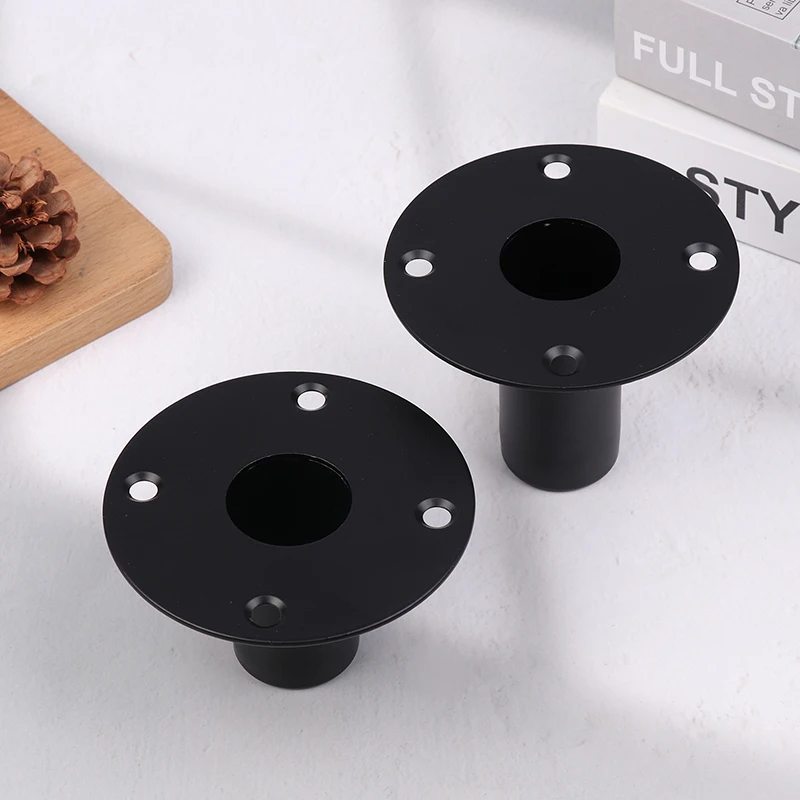 Speaker Cone Base Holder Iron Bottom Cabinet Pole Mount Base Vertical Speakers Ceiling Metal Holder Stand Bracket