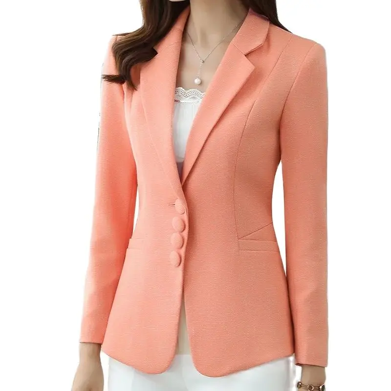 2024 New Autumn Spring Women\'s Blazer S-6XL Elegant Fashion Lady Blazers Coat Female Slim Office Lady Jacket Outwear Casual Tops