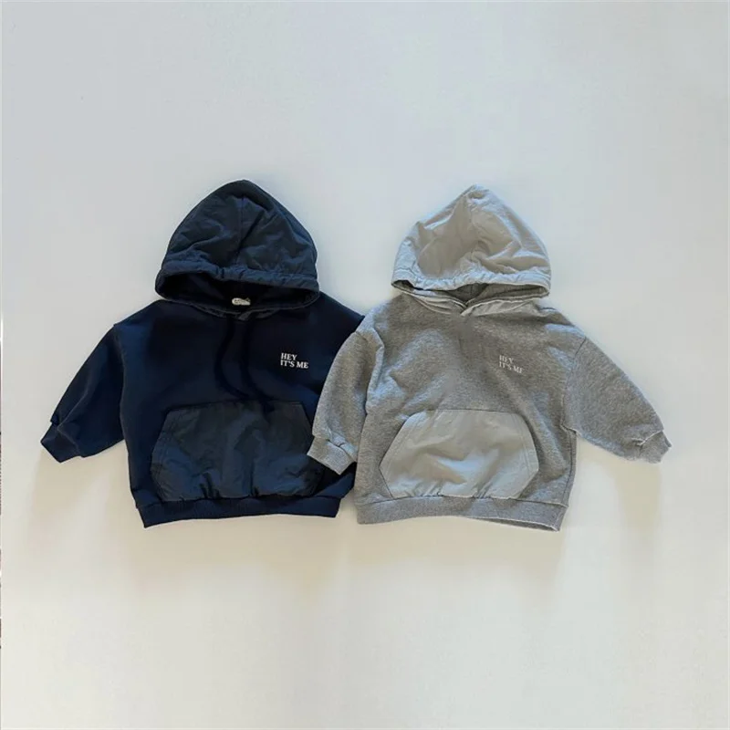 

Boys Sweatshirts +Pants Kids Suits 2PCS/Set Cotton 2024 Gray Spring Autumn Cotton Jogging Suit Outfits Christmas Gift Children C