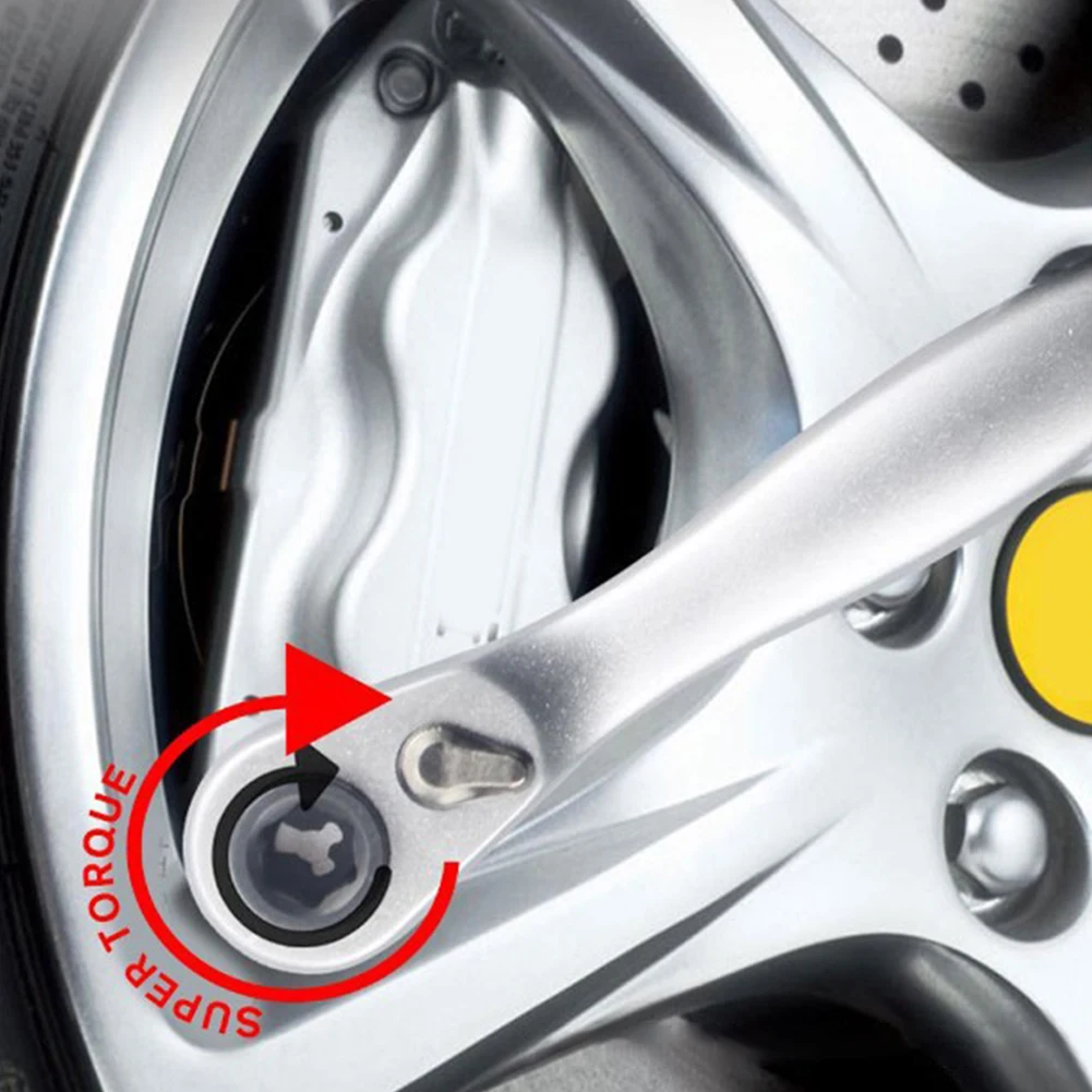 

Компактный ключ-трещотка со сменными насадками для автомобиля/велосипеда, с внутренним шестигранником, легкий, портативный, стальной, прочный, 1 шт.