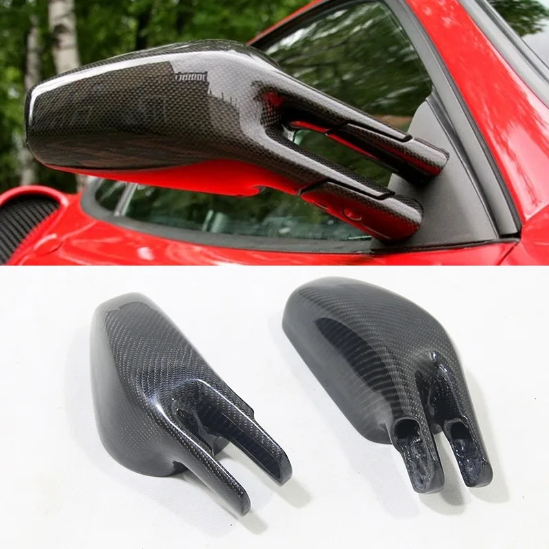 

For Ferrari F430 carbon fiber modified rearview mirror housing replacement style rearview mirror cover rearview mirror housing