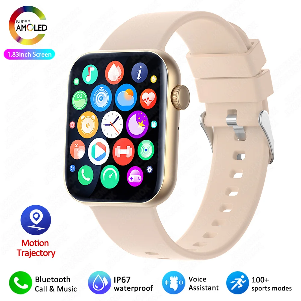 2025 New Smart Watch Full Touch Screen Bluetooth Call AI Voice Heart Rate Waterproof Watches Sports Bracelet Smartwatch Women