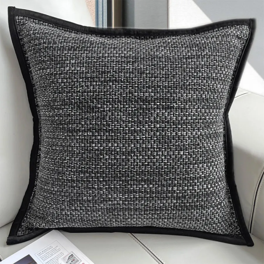 

Modern fashion geometric black grey square throw pillow/almofadas case 45 50 teen,nordic trend design cushion cover home decore