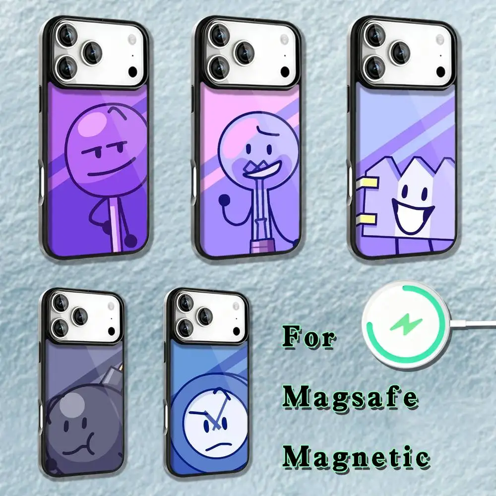 

Bfdi Battle For Dream Island Phone Case iPhone 17,16,15,14,13,12,11,Pro,Max,Plus,Mini,SE4,E Magnetic Magsafe Wireless Charging