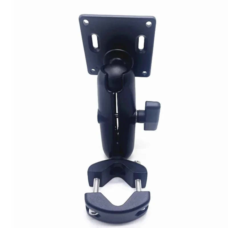 1.5 Inch Rubber Ball Base Torque Pipe Clamp With 1.5 Inch Ball Double Socket Arm to VESA 75 x 75mm Ball Mount for displays