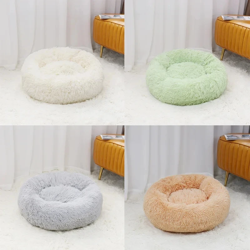 Pet Mats Simple Solid Color Thickened Section Of The Autumn Dog Mat Winter Warm Dog Kennel Cat Dog Blanket Non-Slip Seat Cushion