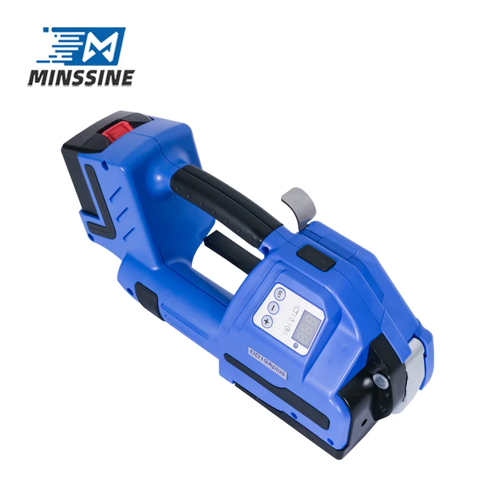 

PP Band Banding Tool Battery Powered Portable Hand Held Electric Strapping Machines With Two Lithium Batteries