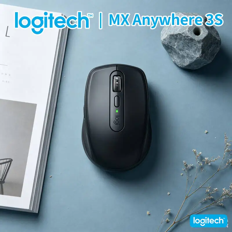 

Ergonomic MX Anywhere 3S - 8K DPI Tracking, 3-Device Sync, Silent Click, Ideal for Retail Shop & Training Work
