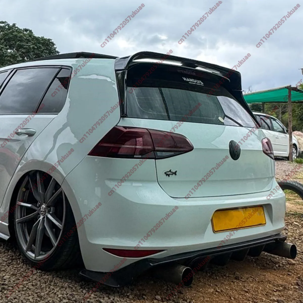 

Gloss Black ABS Rear Spoiler For VW GOLF MK7 MK7.5 GTI & R 2013-2019 Tail Roof Wing BodyKit Clubsport Style Tuning Trunk Spoiler